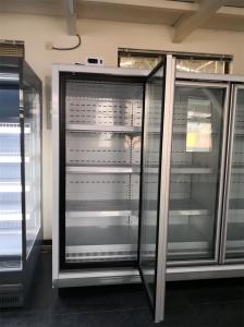 Quality Refrigerated Vertical Glass Door Freezer, Multideck Frozen Food Cabinets wholesale