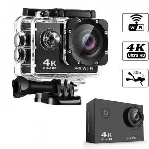 Quality RoHS 4K WiFi Waterproof Action Camera Multifunctional Portable wholesale
