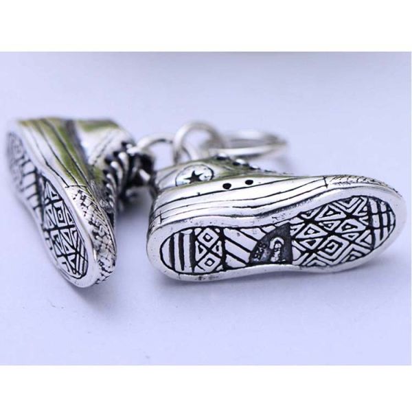 Men and Women Sterling Silver Pendant Necklace with Silver Shoes Pendant(XH055344W)