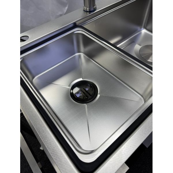 304 Stainless Steel Single Bowl Kitchen Sink Undermount Top Mount