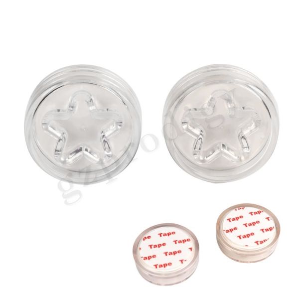 Prodigy PVC Star Round 45*15mm Door Knob Muffle Pad Plastic Door Wedge