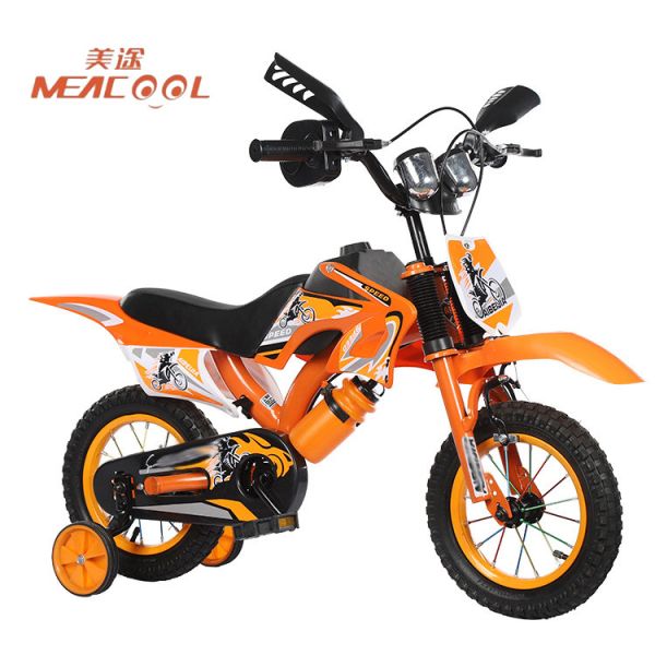 CCC Certified 12 Inch Kids Bike Imitation Motorcycle Design Boys' Kids Bicycle