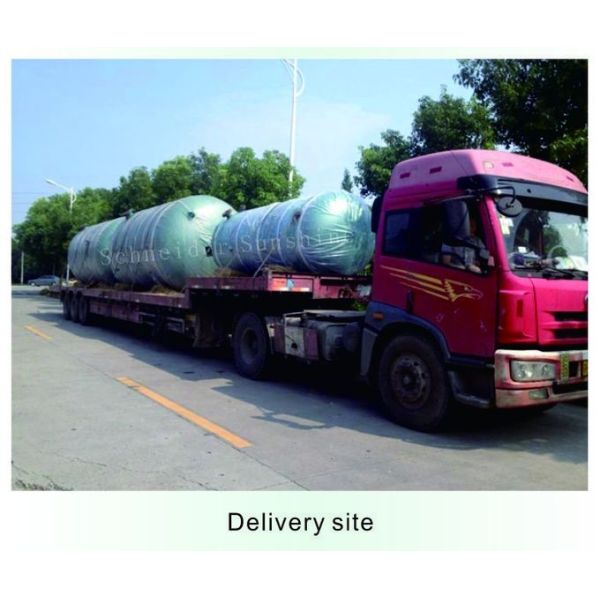 Green Color Screw Air Compressor Parts Gas Storage Tank Carbon / Stainless Steel