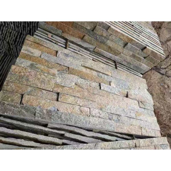 Natural slate marble culture stone sawn cut split China grey multi color
