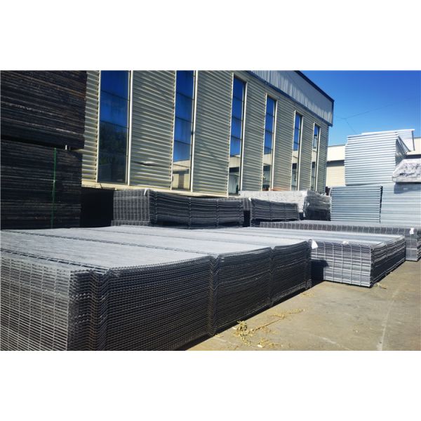 V Types 358 Anti Climb Fence Perimeter Clear View Fence With Barbed Wire On Top