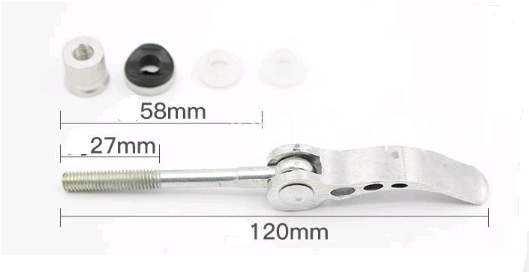 Outdoor Bicycle Quick Release Aluminium Alloy Bike Seat Post Clamp Skewer Bolt Mountain Bike Road Bike Seat Tube Clamp