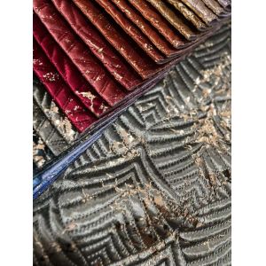 Quality Breathable Soft Metallic Foil Print Fabric Foil Printed Velvet Fabric wholesale