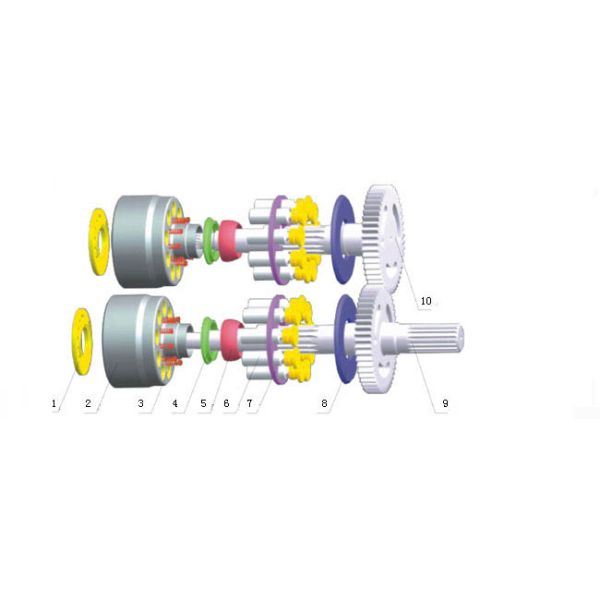 SBS140 SBS120 Excavator Hydraulic Pump Spare Parts diesel320C diesel322C Repair Kits