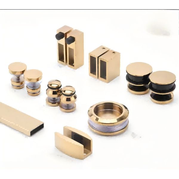 Water Retardant Shower Screen Wheels High Strength Rectangle Shape