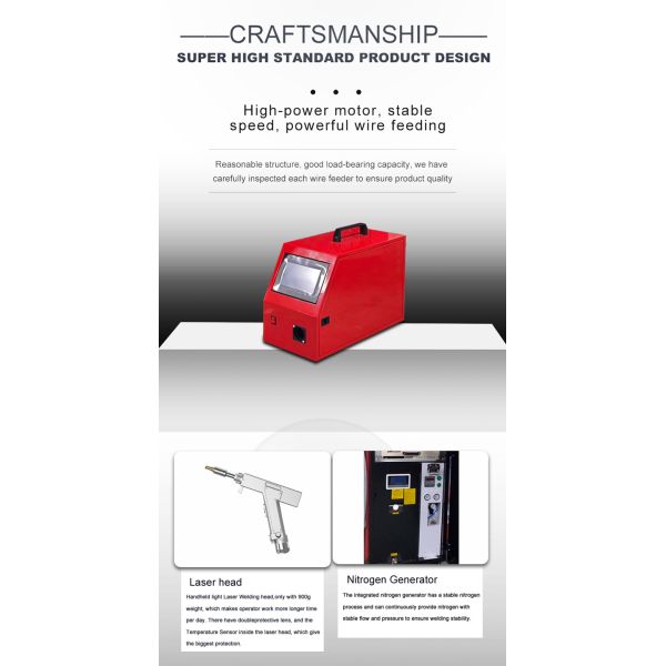 All-In-One 1500W Handheld Fiber Laser Welding Machine With Integrated Nitrogen Generation System NEW