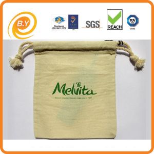 Quality Pantone 230gsm Custom Canvas Drawstring Bags Cotton Muslin SGS Approved wholesale