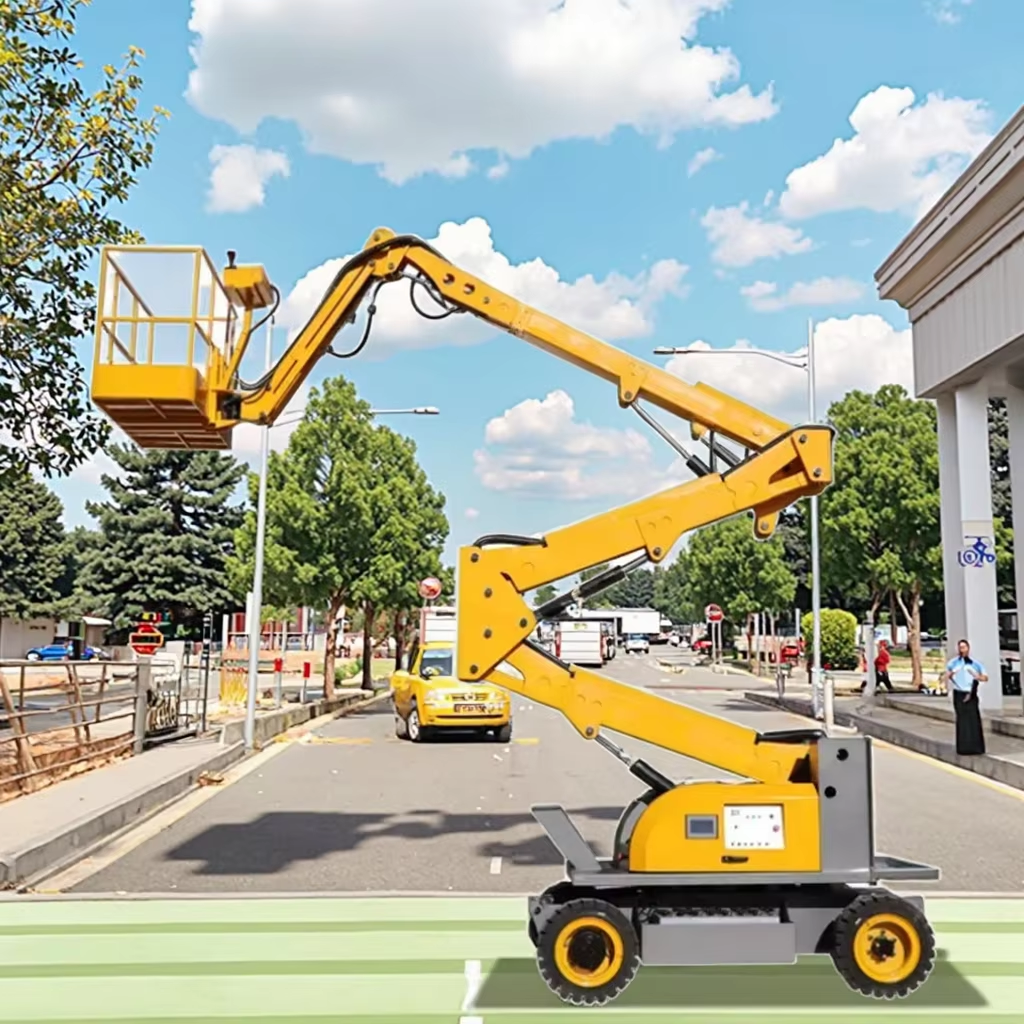 Used Self Propelled Construction Elevator Curved Arm Lift Electric Haulotte Boom Lift