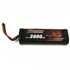 TYPHON 7.2V 3600mAh 6 Cell NiMh Battery with JST