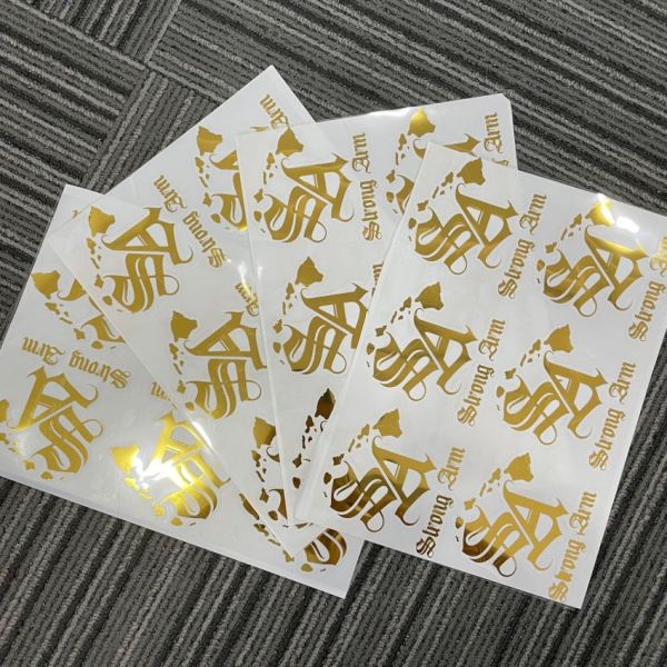 Elastic Metal Transfer Sticker HTV Custom Heat Transfer Designs Washable
