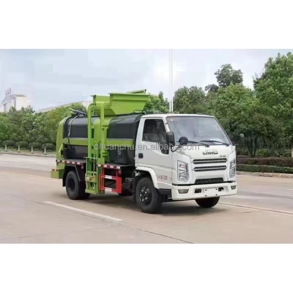 Compressed Sanitation Rubbish Waste Compactor Garbage Truck for City Waste Transfer Manual Transmission and Durable