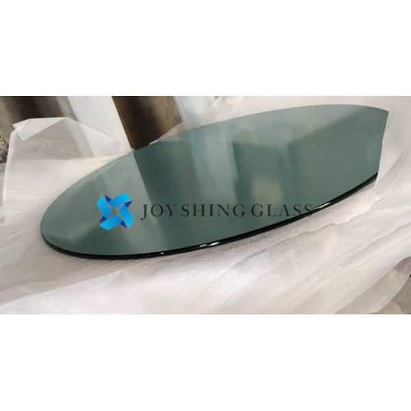 Round toughened heat soaked glass