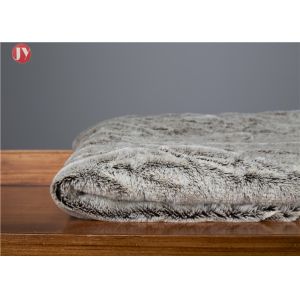 Winter cheap Plush Fur Blanket Custom Size Rabbit Fur throw Airplane Hospital