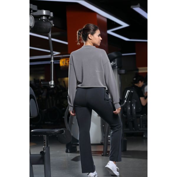 Women'S Crew Neck Long Sleeve Sweatshirt Regular Fit For Daily Wear