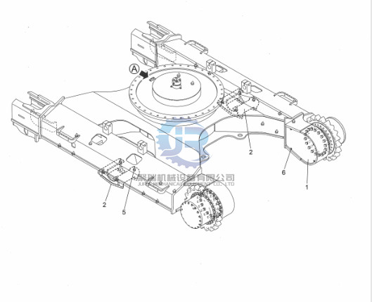 LC63D00006P1 Guide Track Excavator Wear Parts For skSK330-8 SK350LC-8