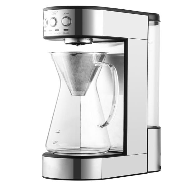 1250W 120V Cups Coffee Machine Auto 2 Cup Pour Over Coffee Maker