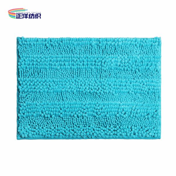 16"X24" 2000GSM Multi Color Chenille Front Entrance Carpet TPR Rubber Backing Piped Strong Edges