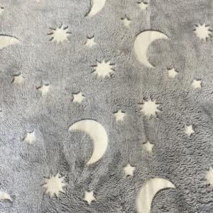 Quality Dark Luminous 230gsm Flannel Fleece Fabric For Sofa Bed Blanket wholesale