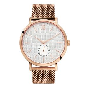 Buy cheap Modern Custom Mens Gold Mesh Strap Watch Hydraulic Pattern Face from wholesalers