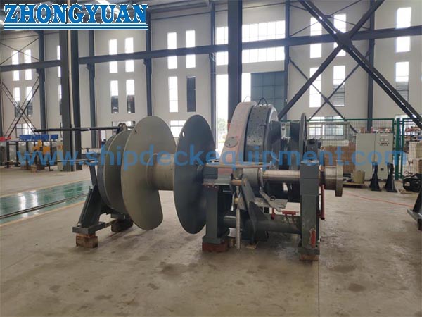 Electric Driven Windlass & Winch With Single Gypsy Single Drum Single Warping End