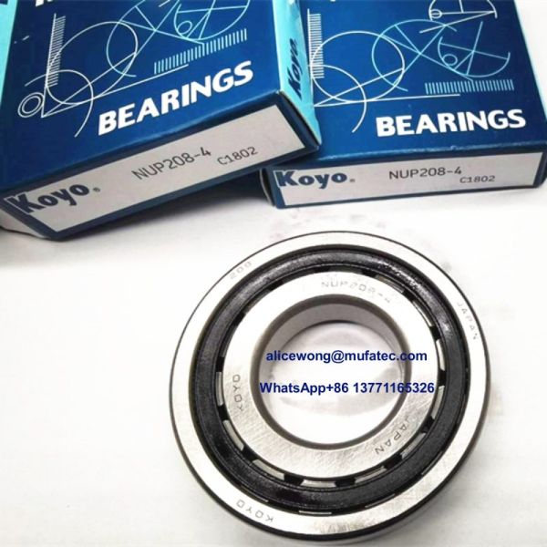 NUP208-4 Automotive Gearbox earings ylindrical Roller Bearings 36x80x18mm 0.5Kg