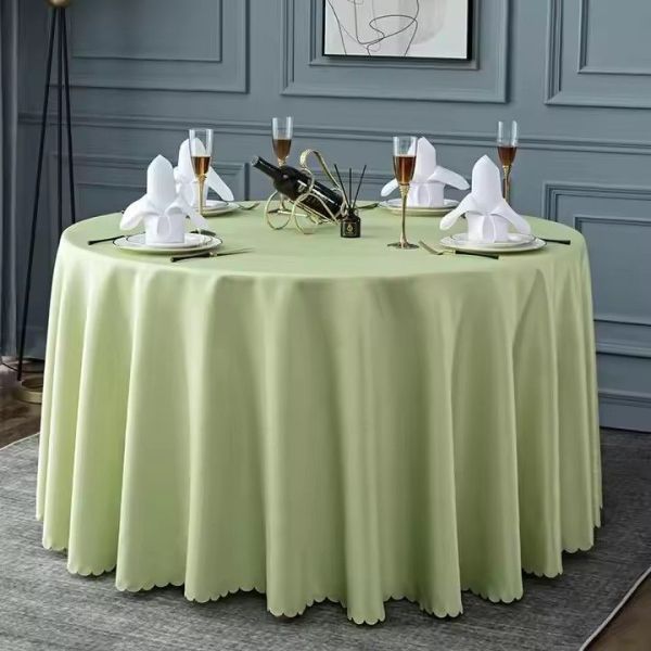 Customized Color Hotel Table Cloth High Durability Comfortable For Dining