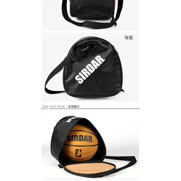 One Shoulder Waterproof Drawstring Bag Zipper Closure For Basketball Storage