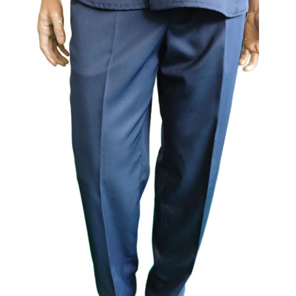 Navy Blue Summer Military Uniform Set 45 Wool 55 Polyester Blend Short Sleeve Security Uniform