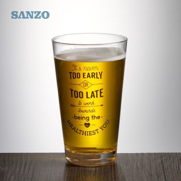 Wholesale High Quality Mother's Day Gist Glass 450ml Hypo Cup with Decal