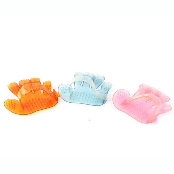 Five Fingers Jelly Curry Comb Plastic Pet Grooming And Massage Tool