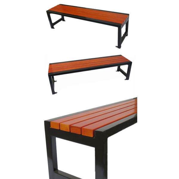 OHSAS18001 1400*400*450mm Cast Iron And Wood Garden Bench