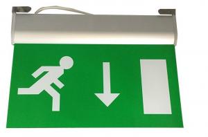 China 220V Maintained Aluminum Exit Sign LED Emergency Lighting Fire Exit Signs on sale