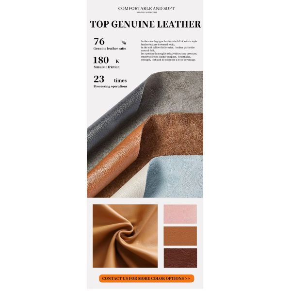 Leather Fabric Nordic Design Living Room Chair Scratch Resistant Wood Leg Fabric Restaurant Armchair Single Chair