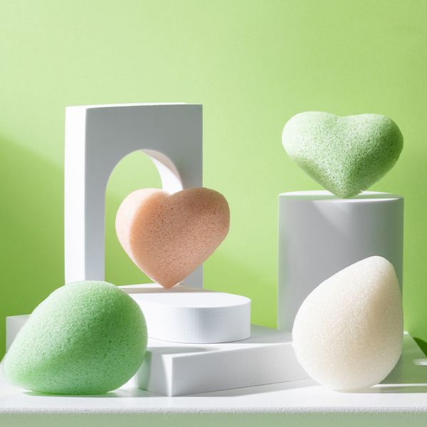 Non Toxic Konjac Facial Sponge Water Drop Eco Face Sponge