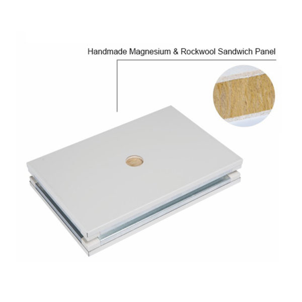 Cheap Waterproof Magnesium GMP Rockwool Sandwich Panel Thickness 100mm for sale