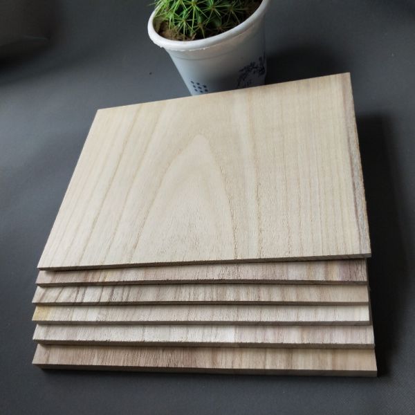 Edge Glued Solid Paulownia Wood Board With Eco Friendly Glue Customized
