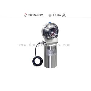 Quality SS316L Stainless steel pneumatic clamped butterfly valve with position sensor wholesale