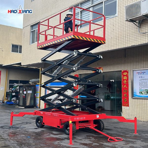 Manoeuvrable Electric Scissor Lift Platform 3000mm-16000mm Lifting Height
