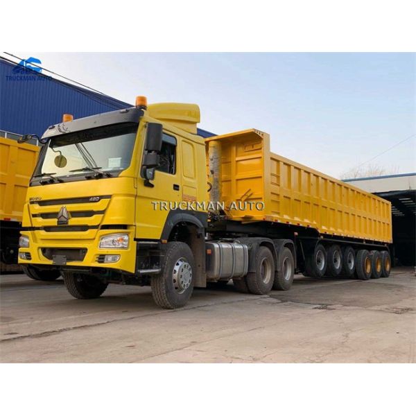 Truckman Brand Load Trail Dump Trailer For Ghana Bauxite Haulage Demand