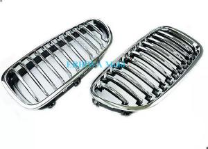 Quality Fiber Style Radiator Mesh Grille Mould With Chrom , Grille Molding For BMW E60 wholesale
