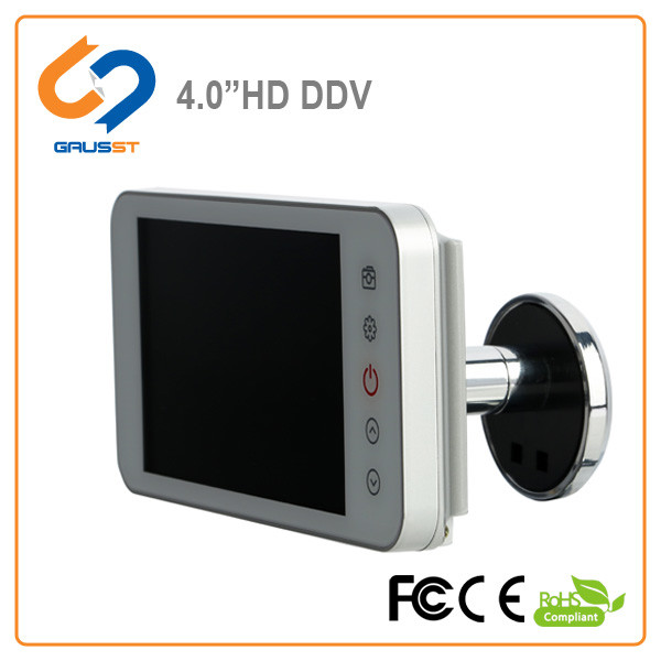 4.0 Inch Night Vision Door Camera / Night Vision Doorbell Camera With Angle View 160 Degree