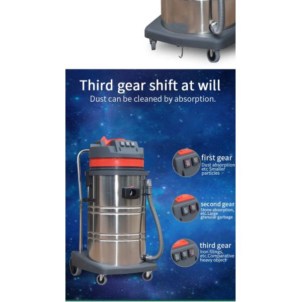 High Suction Household Strong Carpet Vacuum Cleaner American-Style Factory 80L Commercial Wet And Dry Vacuum Cleaner