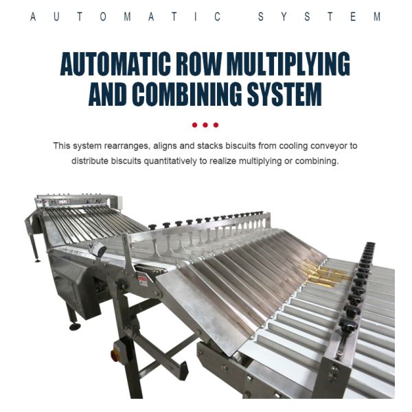 Easy Control Sorting Automatic Cookie Biscuit Stacking Machine For Biscuit Product Line