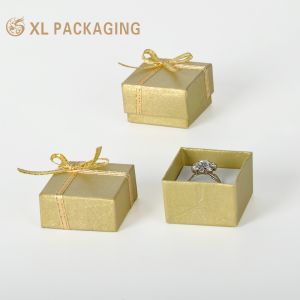 Luxury Custom Jewelry Box Paperboard Jewelry Packaging Box Custom Black Box For