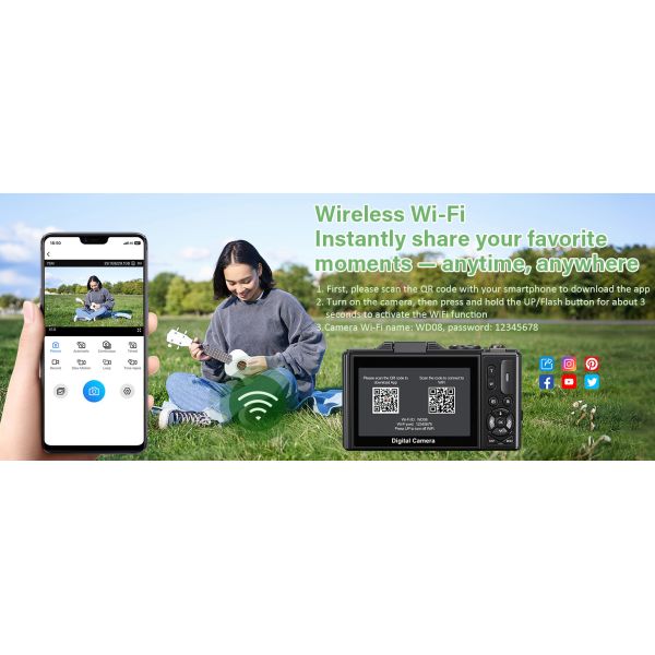 WD08 Digital Camera features