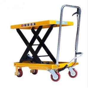 China Material Tool 800kg Manual Scissor Lift Lifting Table Hydraulic Platform Lift Table on sale
